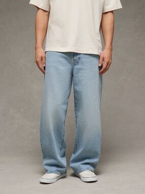 American Eagle Outfitters Light Blue baggy  Fit Men's Jeans 34x34